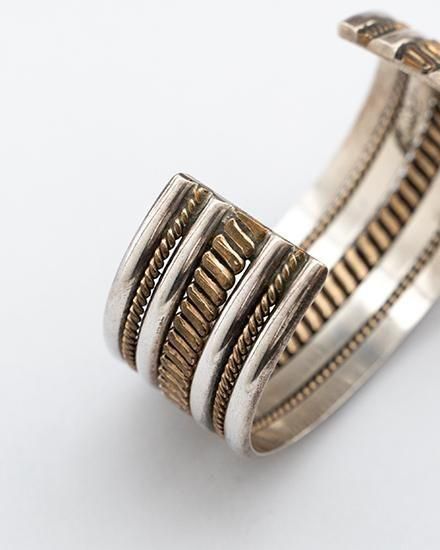 インディアンジュエリー　バングル　TAHE INDIAN JEWELRY (インディアンジュエリー) TAHE TRIPLE WIRE