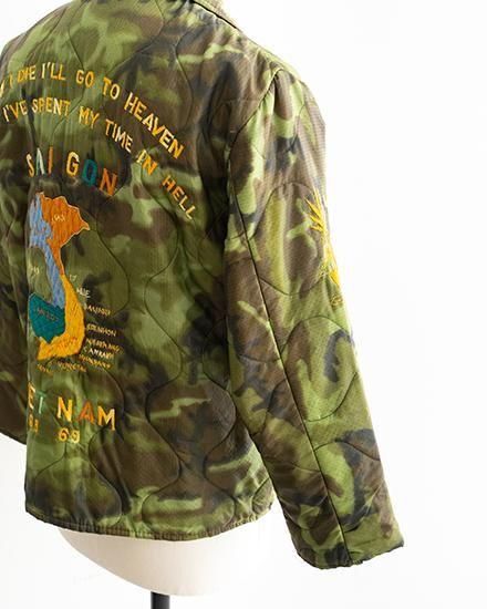 VINTAGE】60s Vietnam Souvenir Jacket ”Very Good Condition
