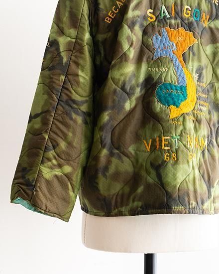 1960s vietnam souvenir jacket ベトジャンビンテージ 1960's VIETNAM SOUVENIR JACKET ベトジャン 68-69 RAINBOW