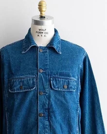 DEADSTOCK】90s French Laposte Denim Jacket 