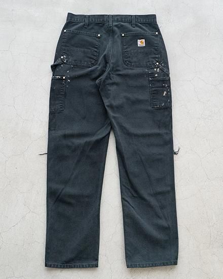 パンツ 00s Carhartt Double Knee W33 L30 Re FORT】90-00s Carhartt Black Double Knee Pants『Crash