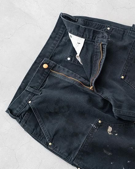Re FORT】90-00s Carhartt Black Double Knee Pants『Crash