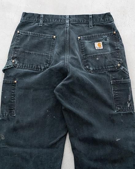 パンツ 00s Carhartt Double Knee W33 L30 Re FORT】90-00s Carhartt Black Double Knee Pants『Crash
