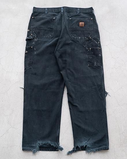 パンツ 80s carhartt double knee pants w36 VTG 80s Carhartt Double Knee Brown Canvas WIP Workwear Pants