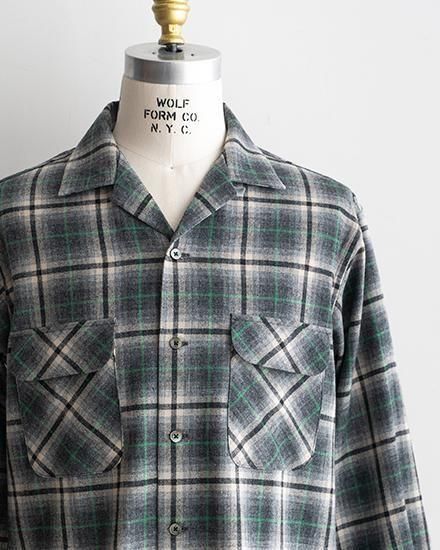 A VONTADE / ア ボンタージ】 Wool Plaid Open Shirts