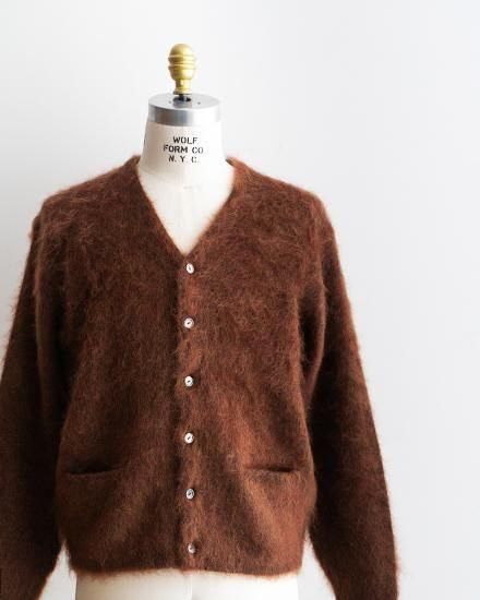 60s vintage mohair cardigan ブラウン THIS MAN | 【ITEMS】 60s towncraft mohair cardigan ・ ・ タウン