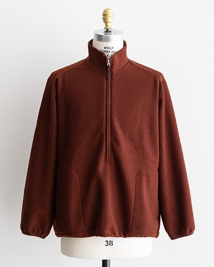 still by hand anorak アノラック 46 スティルバイハイド STILL BY HAND スティルバイハンド】WOOL PILE STAND COLLAR ANORAK