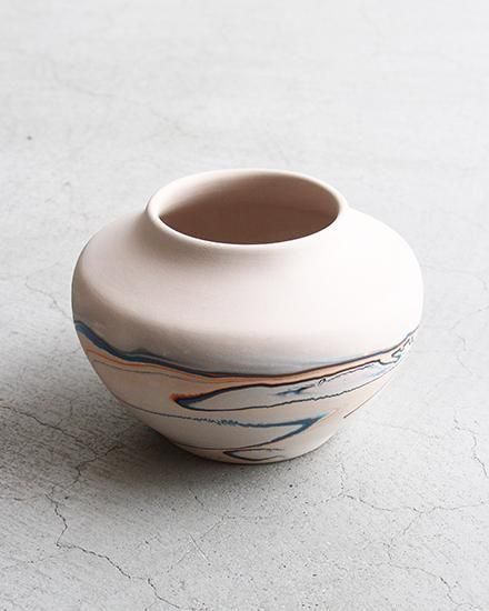 ヴィンテージ USA製 NEMADJI POTTERY ネマジポッタリー VINTAGE】Nemadji Pottery Flower Base ”Made In USA” ネイティブ