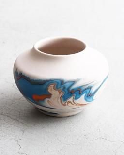 VINTAGE】Nemadji Pottery Flower Base ”Made In USA