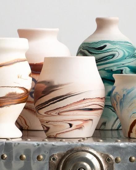 NEMADJI POTTERY USA アンティーク花瓶 ネマジ VINTAGE】Nemadji