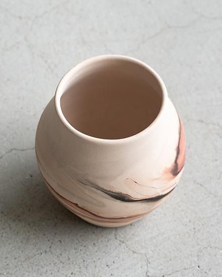 VINTAGE】Nemadji Pottery Flower Base ”Made In USA