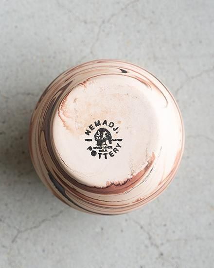 VINTAGE】Nemadji Pottery Flower Base ”Made In USA