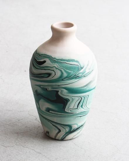 VINTAGE】Nemadji Pottery Flower Base ”Made In USA