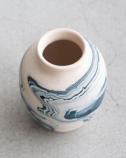 VINTAGE】Nemadji Pottery Flower Base ”Made In USA