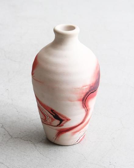 USA製　NEMADJI POTTERY　ネマジポッタリー　フラワーベース　花瓶 VINTAGE】Nemadji Pottery Flower Base ”Made In USA