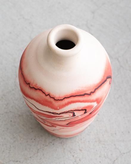 VINTAGE】Nemadji Pottery Flower Base ”Made In USA