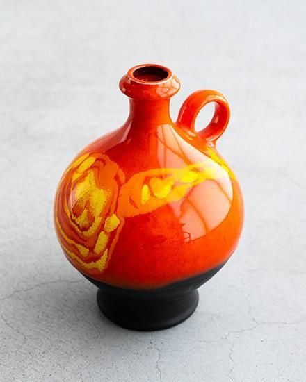 VINTAGE】60-70s ”W.GERMANY” Fat Lava Flower Vase 