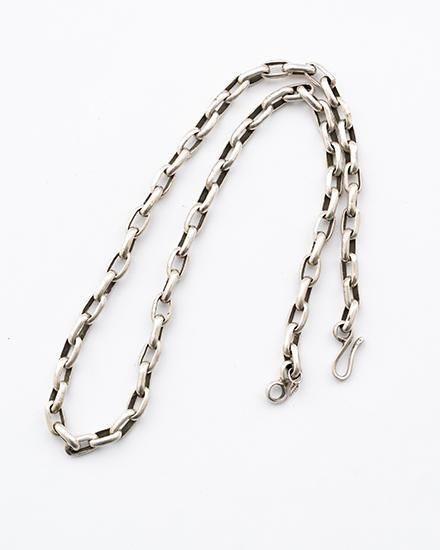 Indian Jewelry】Navajo『RAY ADAKAI』Heavy Silver Necklace