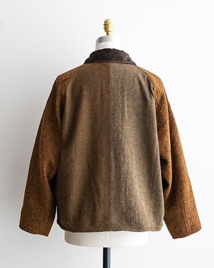Yoused / ユーズド】Old Harris Tweed Remake Drivers Jacket