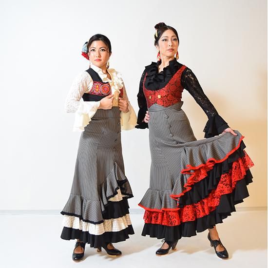 しゃきら様 セット売 MariQuita フラメンコ スカート、ブラウス