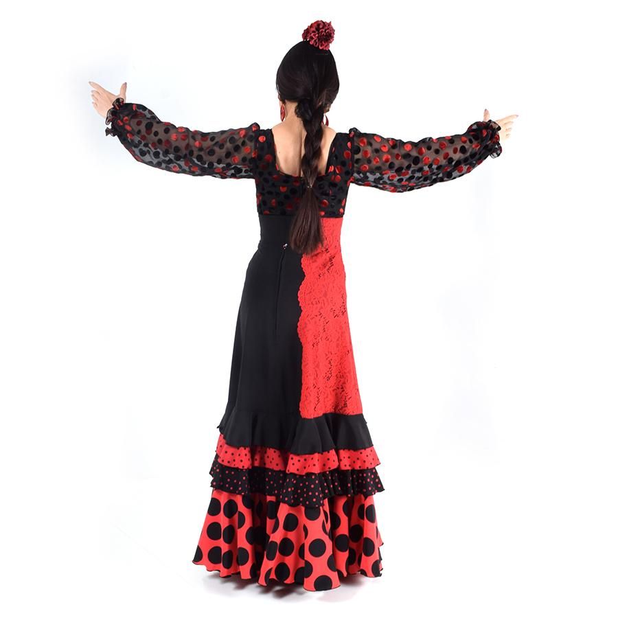 Falda de flamenco profesional モデルアレグリアス lunares