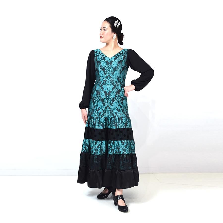 M♦希少 和宝 着物テリア MariQuita,マリキータ,フラメンコ, 衣装, ドレス, ワンピース