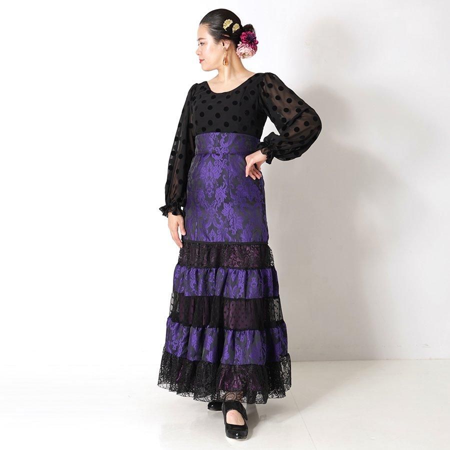 【美品 フラメンコ衣装】MariQuita マリキータ　ブラウス MariQuita,マリキータ,フラメンコ, 衣装, ドレス, ワンピース