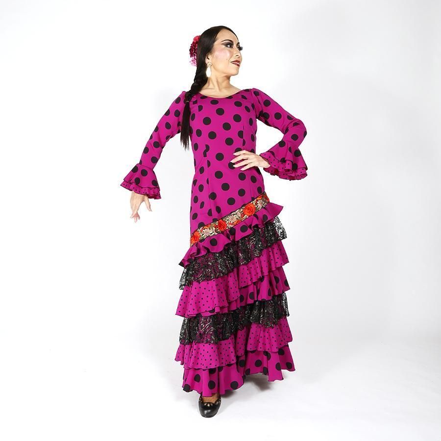 【美品フラメンコ衣装】MariQuita(マリキータ）赤黒ワンピース MariQuita,マリキータ,フラメンコ, 衣装, ドレス, ワンピース