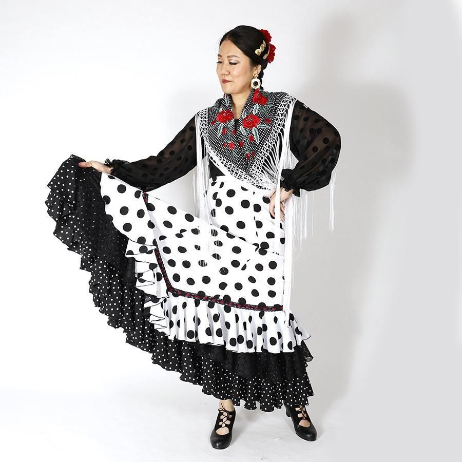 ♡数限定♡サイズオーダー！フラメンコファルダ赤　コメント下さい☆　　残り2着 ♪コレクション♪ - MariQuita フラメンコショップ