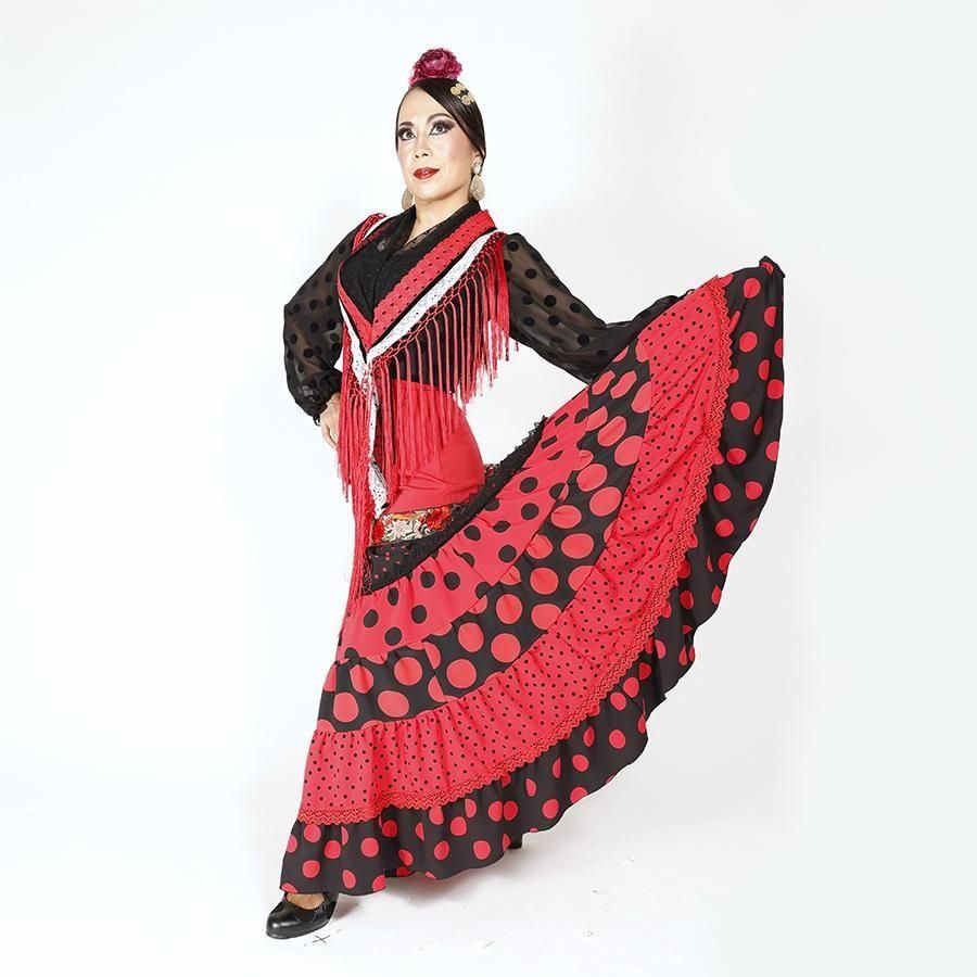 フラメンコのファルダはMariQuitaで。