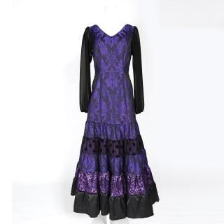 売り切り希望❗️フラメンコ　黒バラ衣装 20%OFF!! LunaLunera 刺繍のバタデコーラ ネグロ/マルフィル