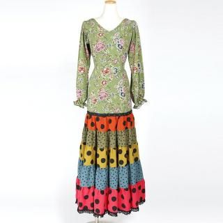 フラメンコ　黒✕ゴールド　ワンピース＆ピキージョ（Мサイズ向け） フラメンコ 黒✕ゴールド ワンピース＆ピキージョ（Мサイズ向け）