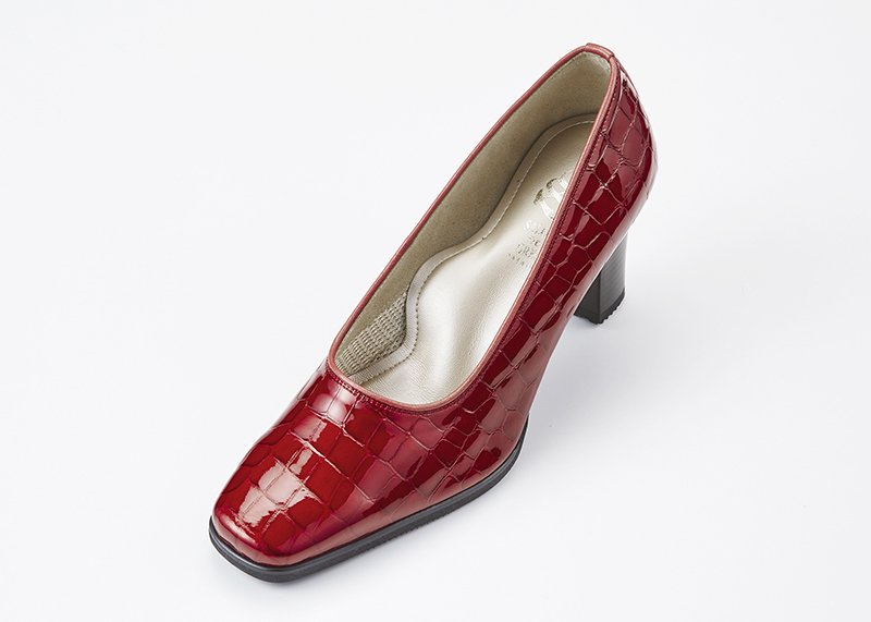 パンプス エレガント 型押しエナメル SLP2696 - 婦人靴のサロンドグレー[SALON DE GRES -PRIDE OF QUALITY-]