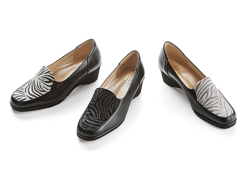 コンフォートシューズ ゼブラ柄 SLP18620 - 婦人靴のサロンド コンフォートシューズ ゼブラ柄 SLP18620 - 婦人靴のサロンド