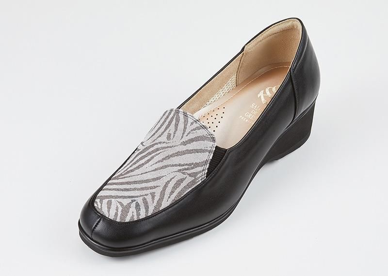 コンフォートシューズ ゼブラ柄 SLP18620 - 婦人靴のサロンド コンフォートシューズ ゼブラ柄 SLP18620 - 婦人靴のサロンド