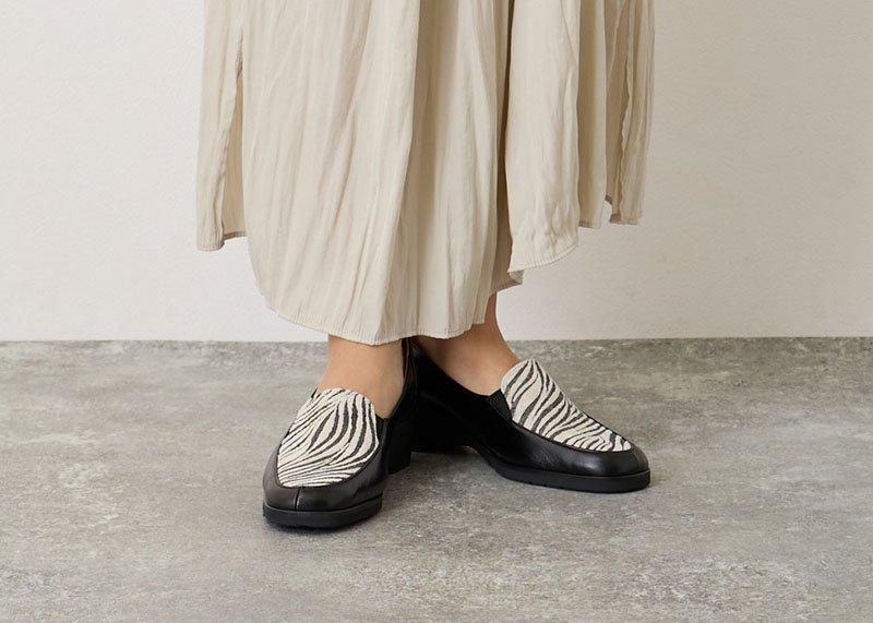 コンフォートシューズ ゼブラ柄 SLP18620 - 婦人靴のサロンド コンフォートシューズ ゼブラ柄 SLP18620 - 婦人靴のサロンド