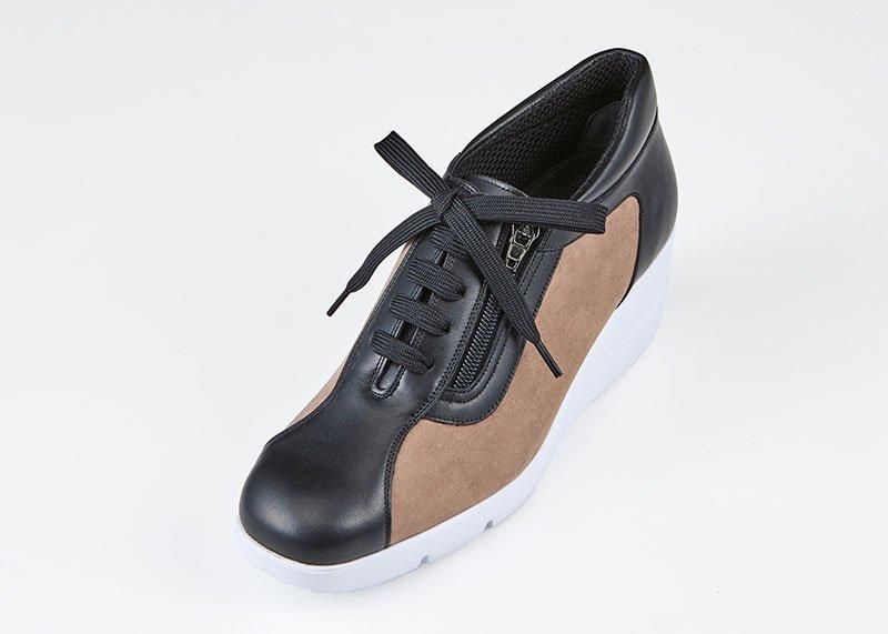 厚底シューズ ヒモファスナー SL18895 - 婦人靴のサロンドグレー[SALON