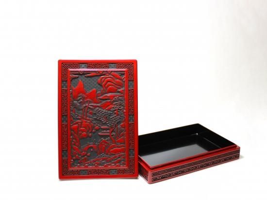 仙台堆朱 葉書入 山水彫 Shimanuki Online Shop 仙台堆朱 葉書入 山水彫 Shimanuki Online Shop