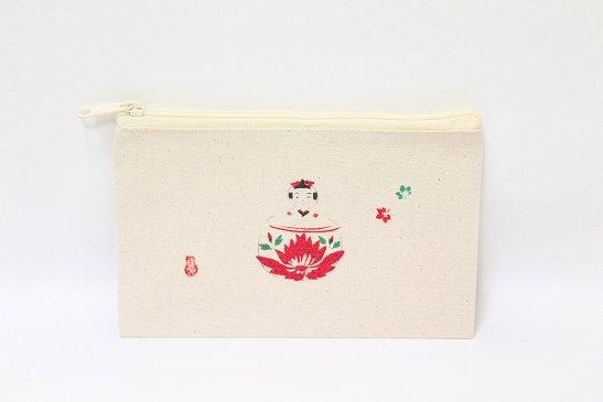 こけしポーチ 鳴子系 - 柿澤是伸 - えじこ - Shimanuki Online Shop