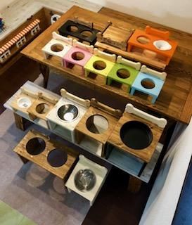 カントリー家具 | フードボウル用テーブル ペット用品 カントリー家具 | フードボウル用テーブル ペット用品