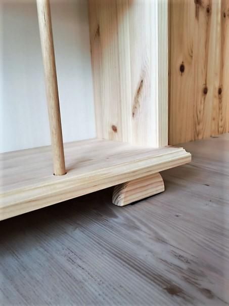 カントリー家具 ｜ 本棚(単行本用)兼ディスプレイ 4段シェルフ