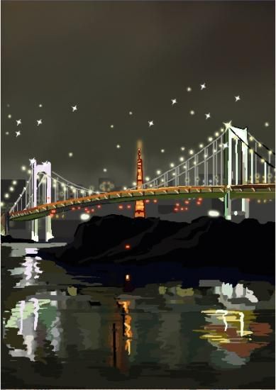 似顔絵用 無料背景 1個 1作品あたり レインボーブリッジ夜景 縦version 似顔絵 ウェルカムボード専門店 ハピネスライクネス Happiness Likeness 似顔絵用 無料背景 1個 1作品あたり レインボーブリッジ夜景 縦version 似顔絵 ウェルカムボード専門店 ハピネスライクネス Happiness Likeness