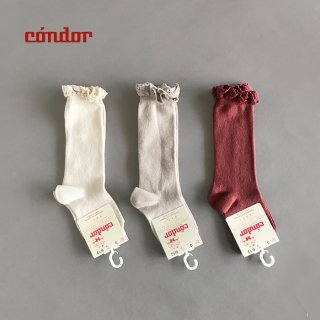 condor コンドル｜Knee socks with lace edging cuff  | 0y-6y
