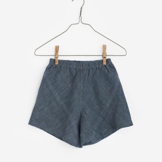 Little Cotton Clothes | Amelia Shorts - Linen Blue | 2-3y〜4-5yのみ