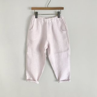 <img class='new_mark_img1' src='https://img.shop-pro.jp/img/new/icons7.gif' style='border:none;display:inline;margin:0px;padding:0px;width:auto;' />NELLIE QUATS | Jumping Jack Trousers - Lavender Check Linen | 18-24m〜7-8y