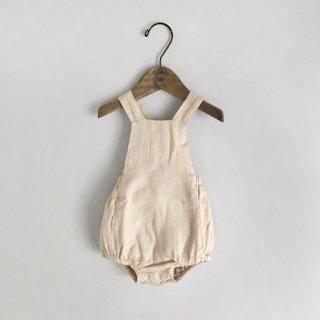 <img class='new_mark_img1' src='https://img.shop-pro.jp/img/new/icons7.gif' style='border:none;display:inline;margin:0px;padding:0px;width:auto;' />THE SIMPLE FOLK | The Linen Overall Romper | 6-9m〜12-18m