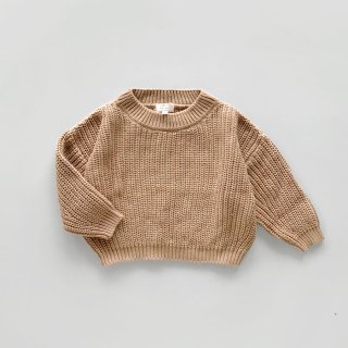 <img class='new_mark_img1' src='https://img.shop-pro.jp/img/new/icons7.gif' style='border:none;display:inline;margin:0px;padding:0px;width:auto;' />THE SIMPLE FOLK | The Chunky Sweater | caramel | 9-12m〜6-7y