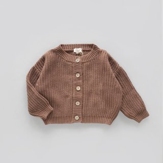 <img class='new_mark_img1' src='https://img.shop-pro.jp/img/new/icons7.gif' style='border:none;display:inline;margin:0px;padding:0px;width:auto;' />THE SIMPLE FOLK | The Chunky Cardigan | mocha | 9-12m〜6-7y