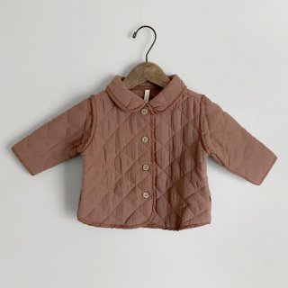 QUINCY MAE | quilted jacket | pecan | 12-18m〜4-5y