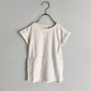 Phil&Phae | Frotte tee dress speckles / cotton field | 18m〜6y